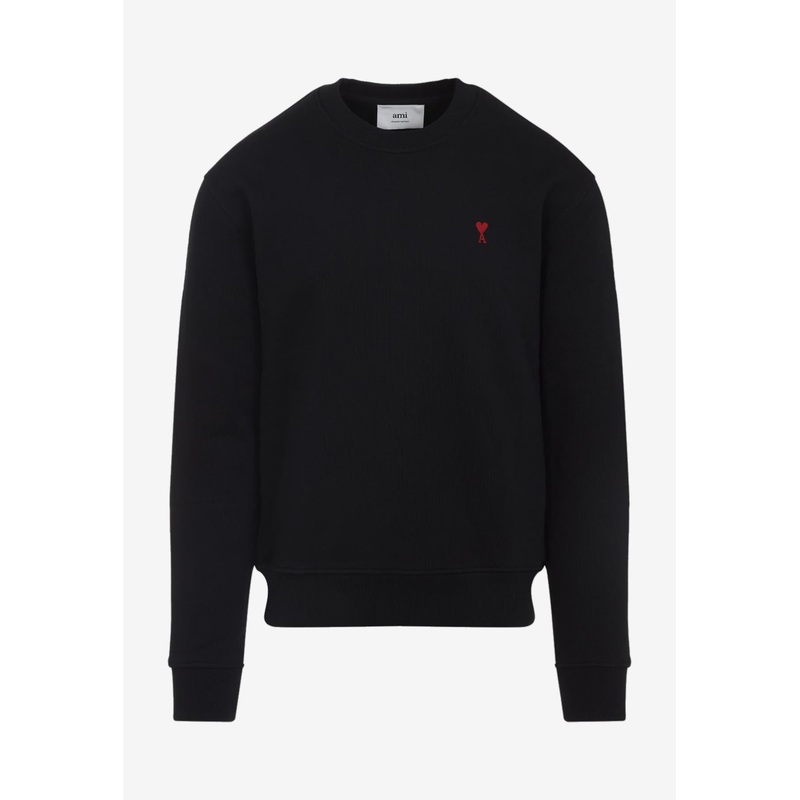 Ami De Coeur Pullover Sweatshirt Black mrtwstd_S