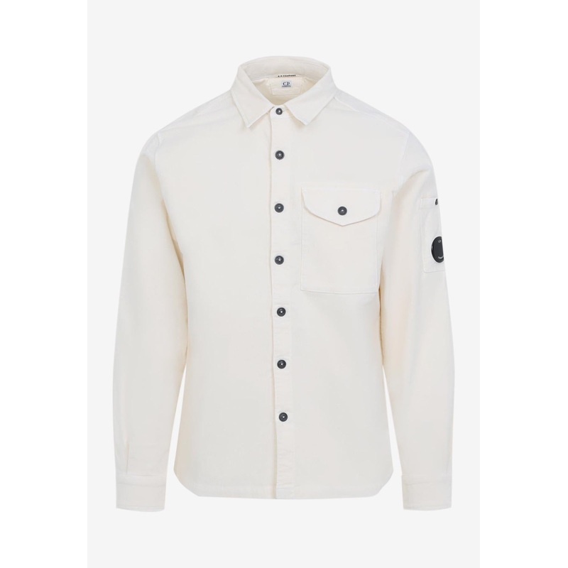 Corduroy Long-Sleeved Shirt Gray mrtwstd_S
