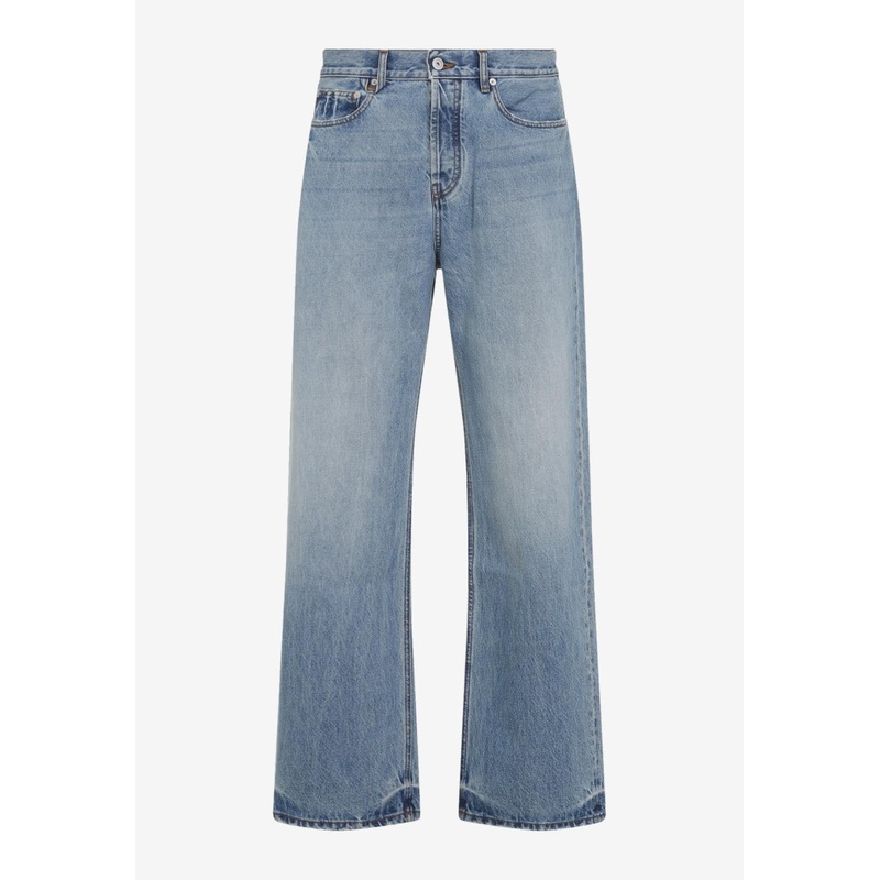 Droit Straight-Leg Jeans Blue mrtwbottoms_31