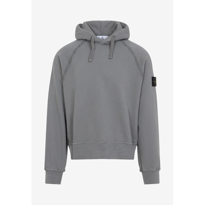 Logo-Patch Hooded Sweatshirt Gray mrtwstd_S