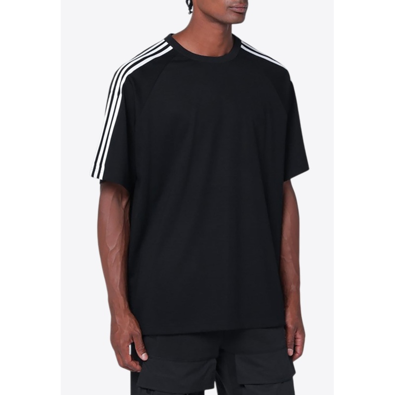 Signature Stripes Crewneck T-shirt Black mrtwstd_S