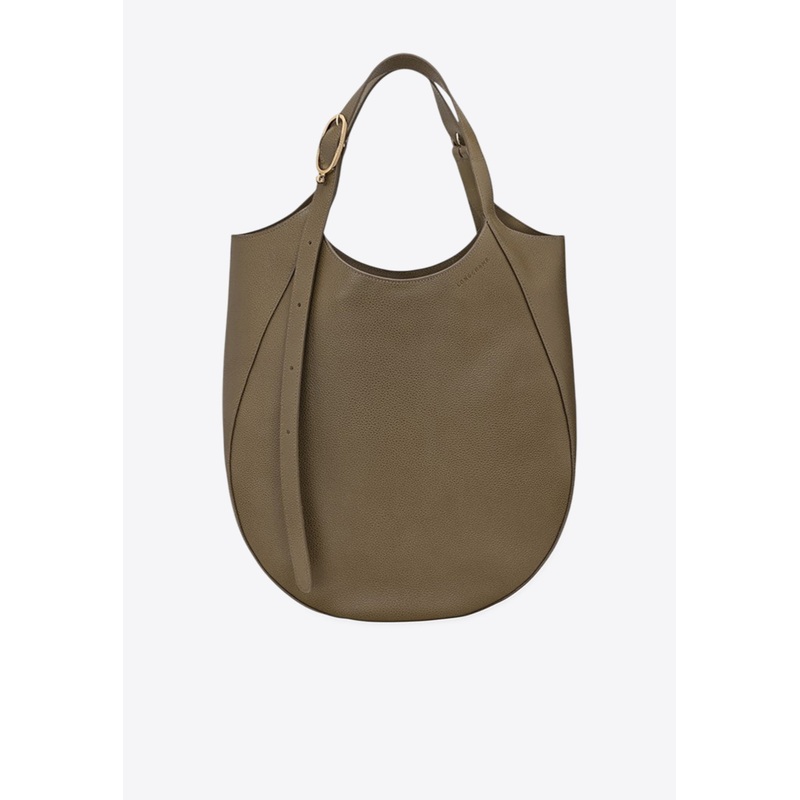 XL Le Foulonn Leather Hobo Bag Green Onesize