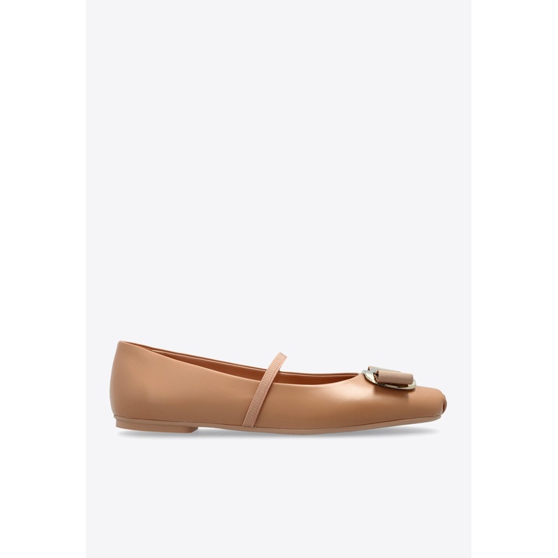 Zina New Vara Plate Ballet Flats Beige wshoesus_US 5.5