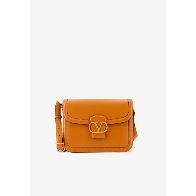 9TO5 Calf Leather Shoulder Bag Tan Onesize
