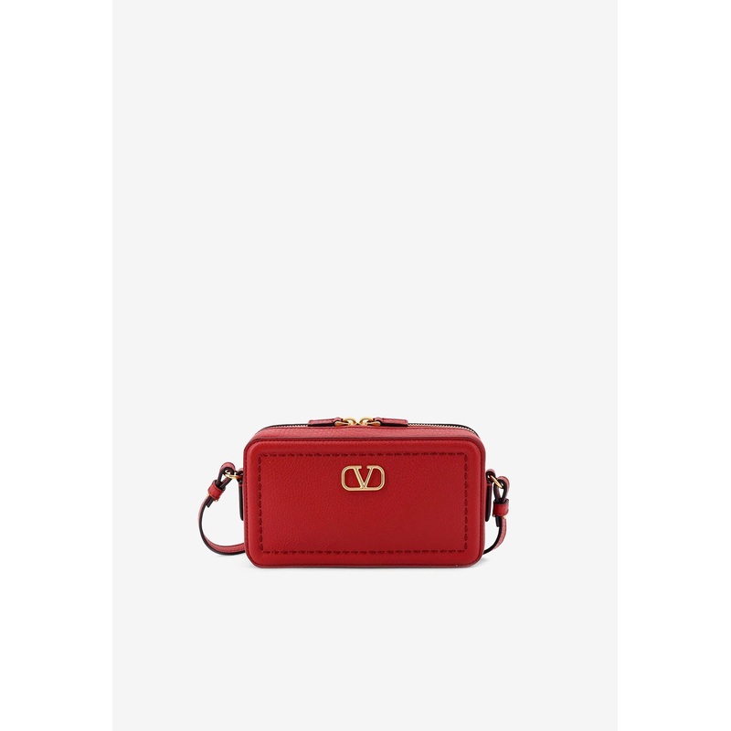 All-Time Leather Crossbody Bag Red Onesize