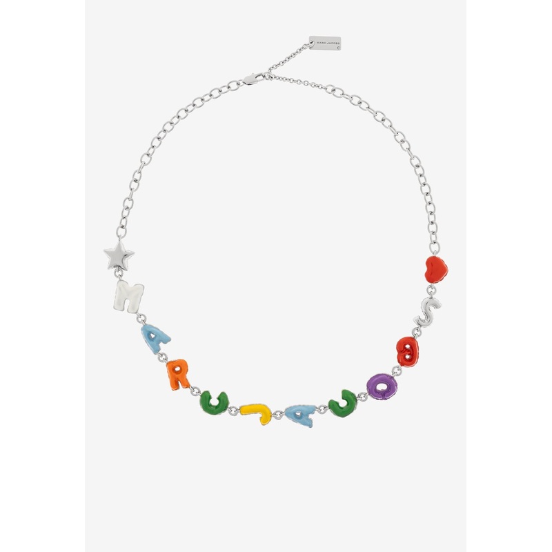 Color Balloon Logo Chain Necklace Multicolor Onesize