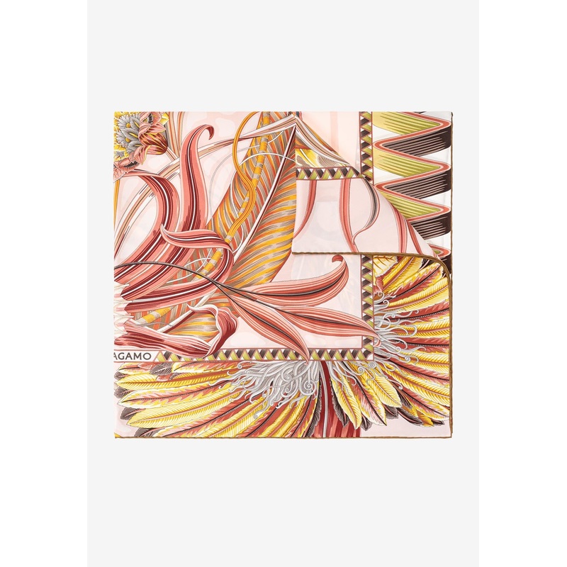 Giada Print Silk Scarf Multicolor Onesize