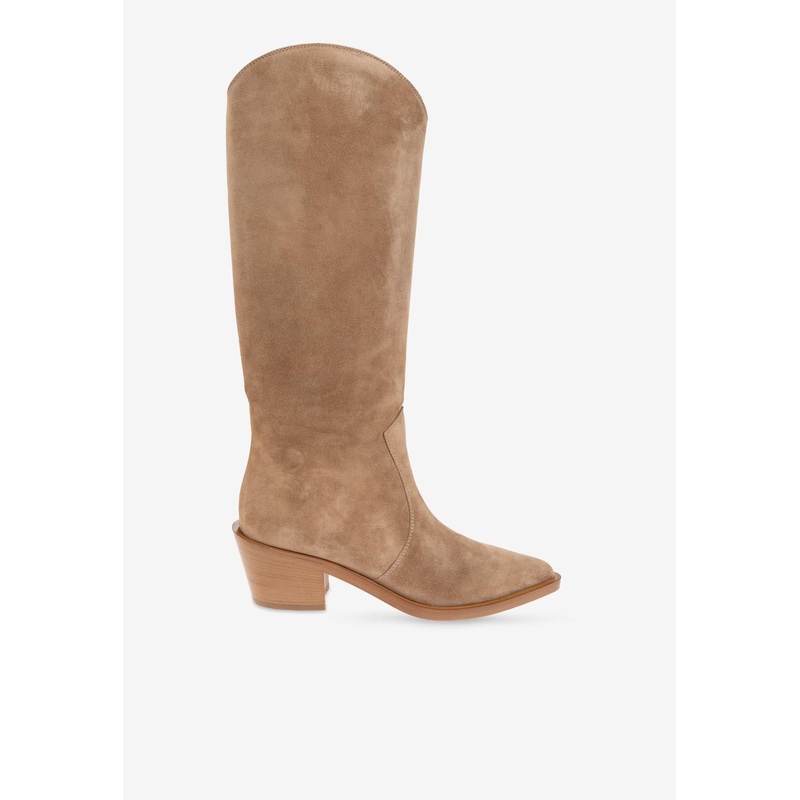 Waylon 45 Suede Knee-High Boots Camel wshoeseu_EU 36