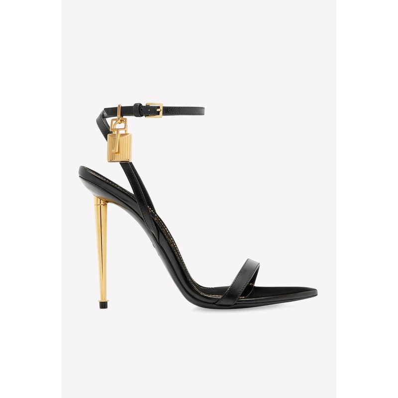 105 Padlock Leather Sandals Black wshoeseu_EU 35
