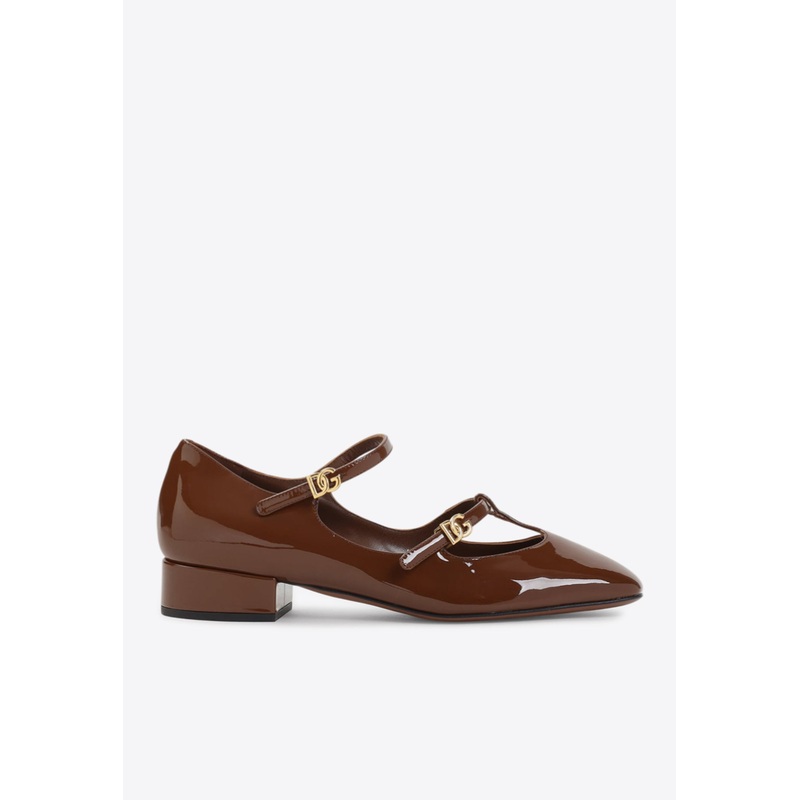 30 Patent Leather Flats Brown wshoeseu_EU 36