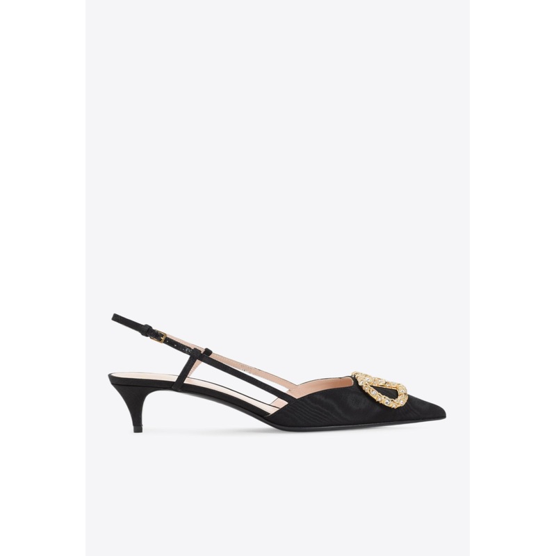 40 VLogo Slingback Pumps Black wshoeseu_EU 36