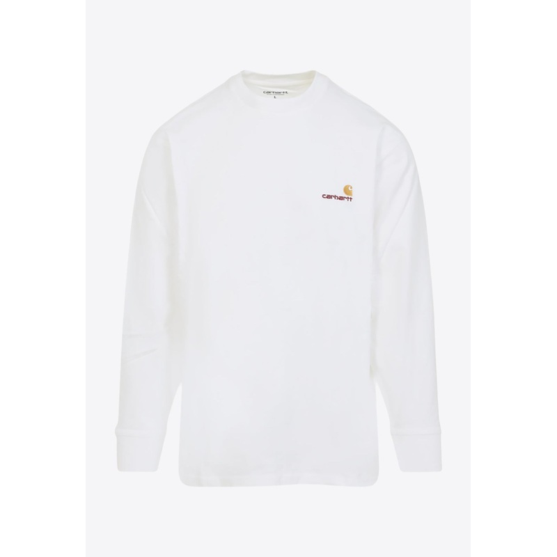 American Script Long-Sleeved T-shirt White mrtwstd_S