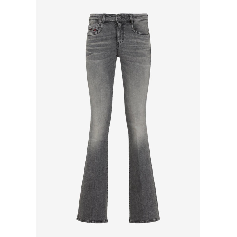D-ebbey Bleached Flared Jeans Gray wrtwbottoms_25