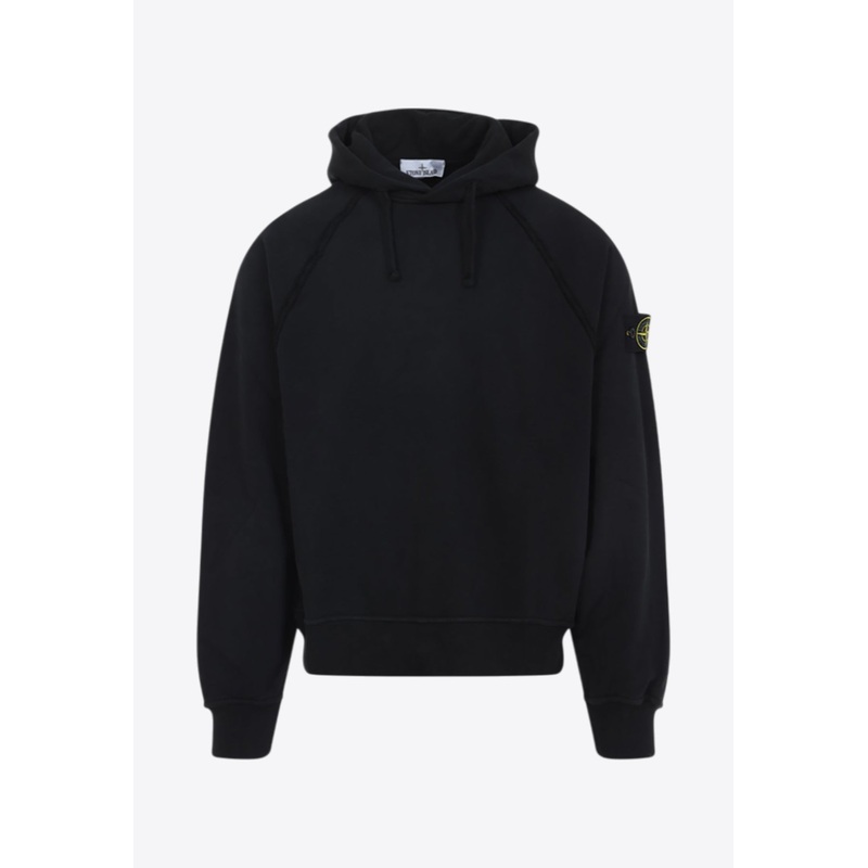 Logo-Patch Hooded Sweatshirt Black mrtwstd_S