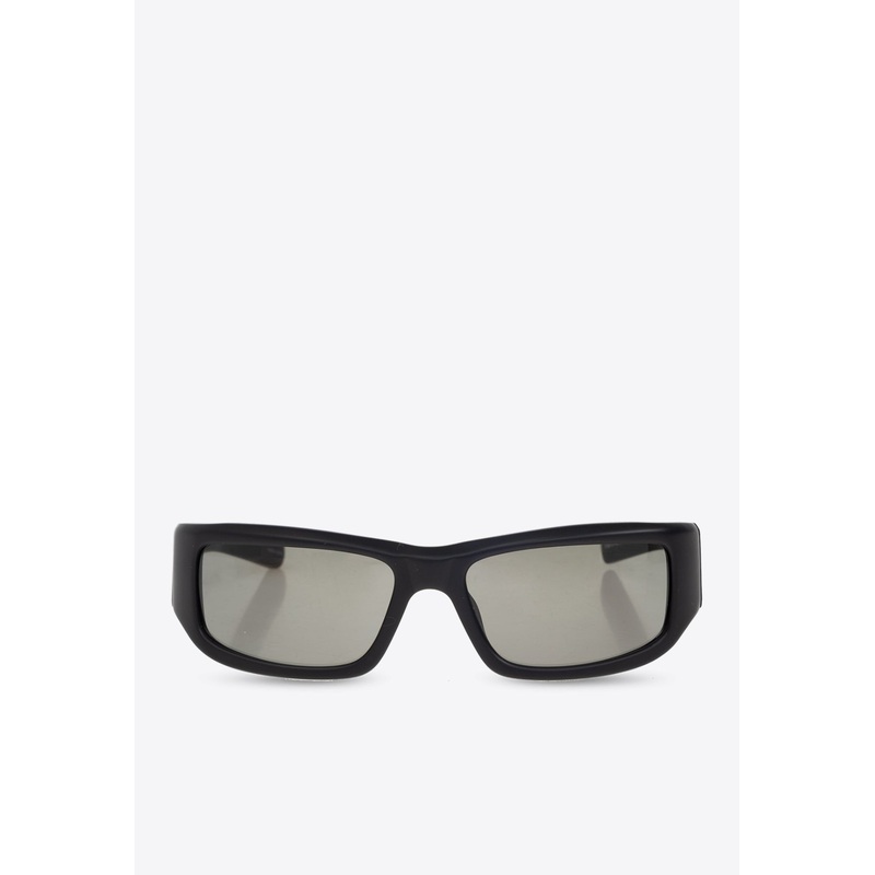 Aero Rectangular-Frame Sunglasses Gray Onesize