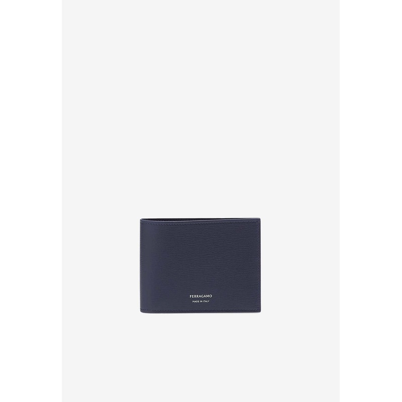 Classic Logo Bi-Fold Leather Wallet Midnight Blue Onesize