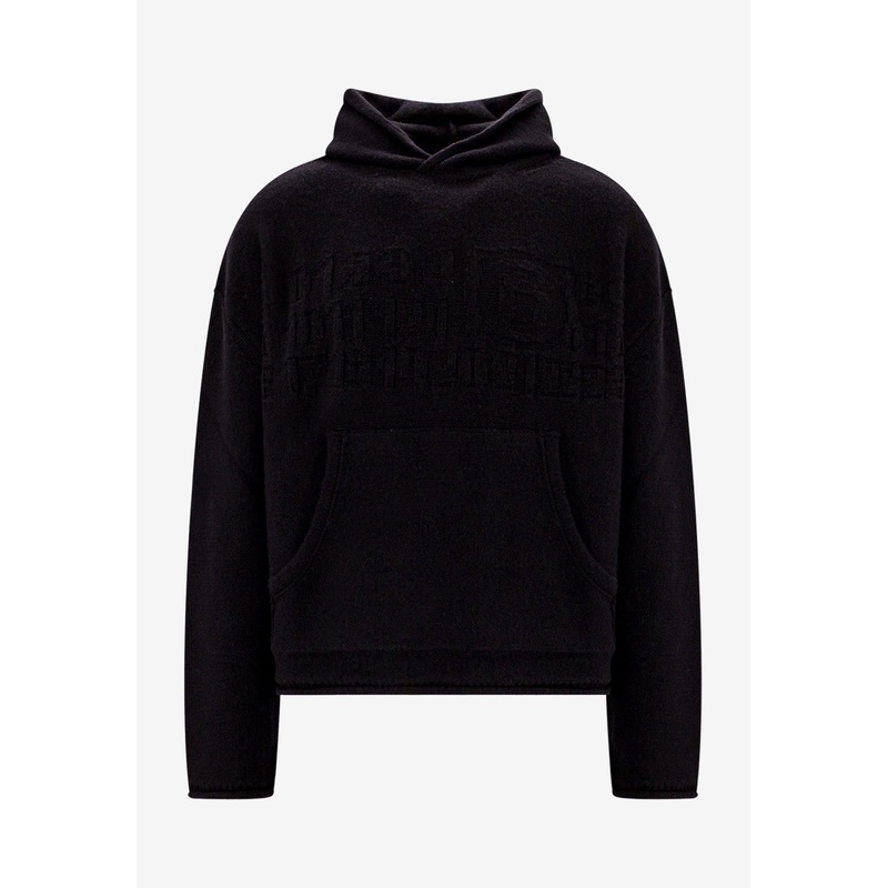 Embroidered Logo Hooded Sweatshirt Black mrtwstd_S
