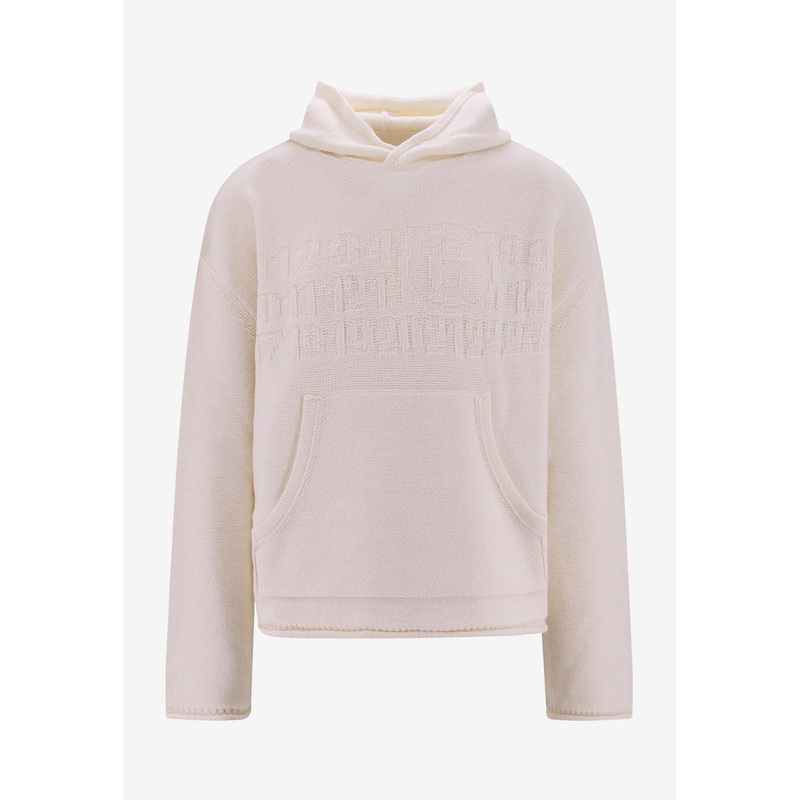 Embroidered Logo Hooded Sweatshirt White mrtwstd_S
