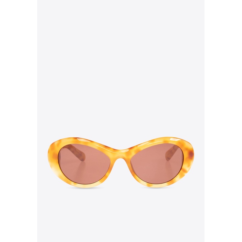 Rond Rounded Sunglasses Brown Onesize