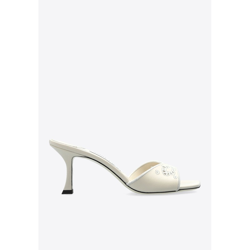 Skye 70 Sangallo Embroidered Sandals White wshoeseu_EU 36