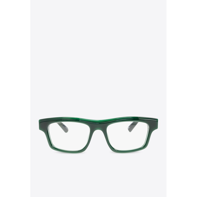 Square-Framed Optical Glasses Transparent Onesize