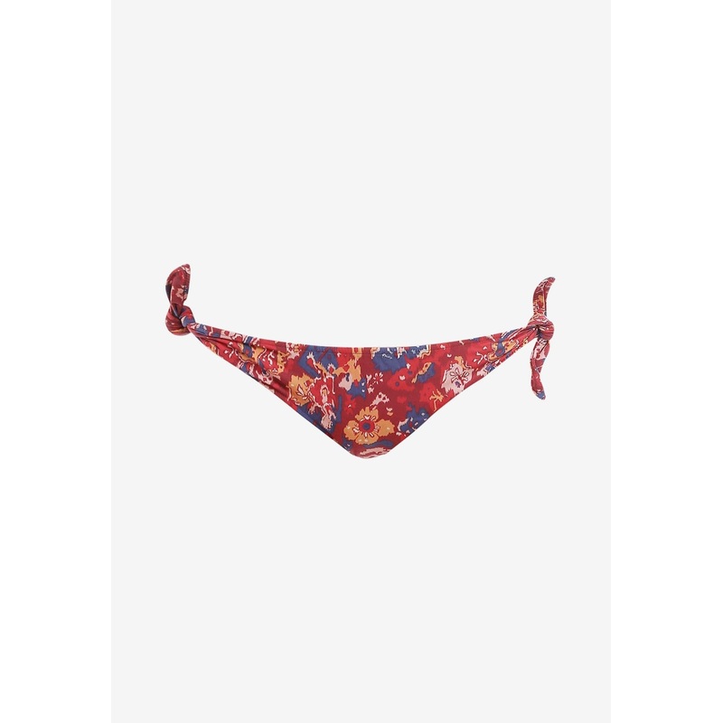 Sukie Floral Print Bikini Bottoms Red wrtwfr_FR 34