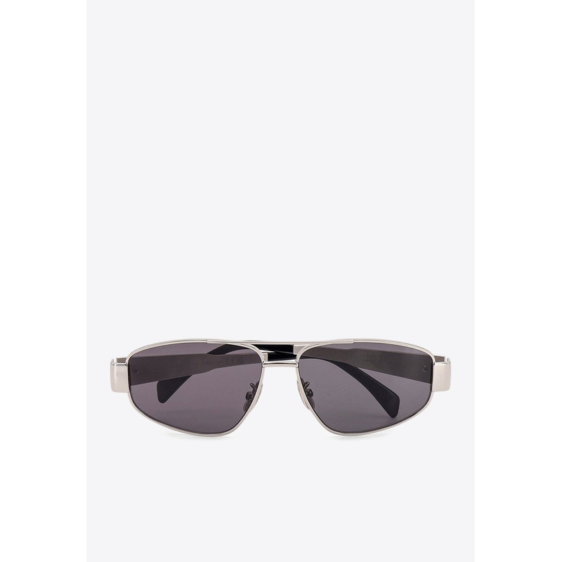 Triomphe Navigator Sunglasses Gray Onesize