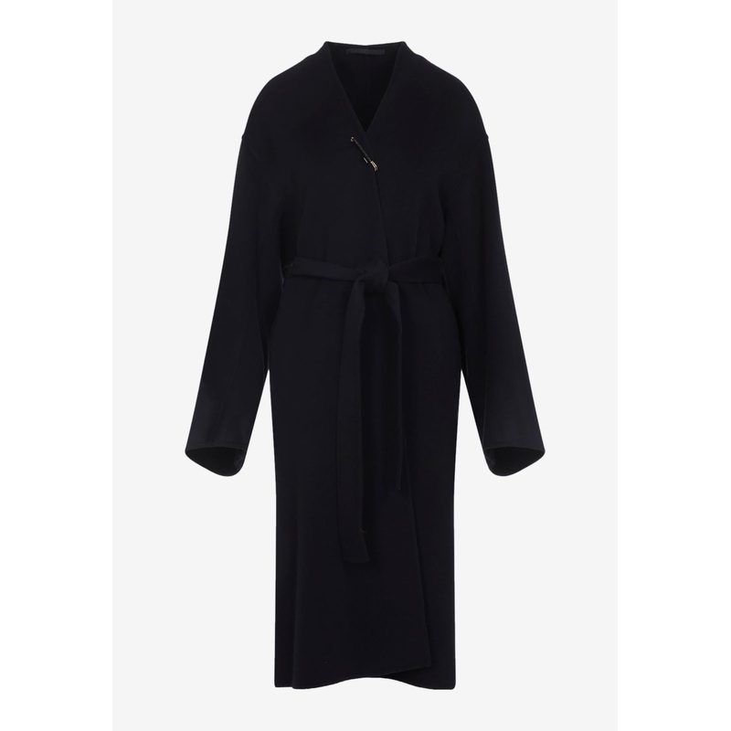 Wool Wrap Coat Blue wrtwfr_FR 36
