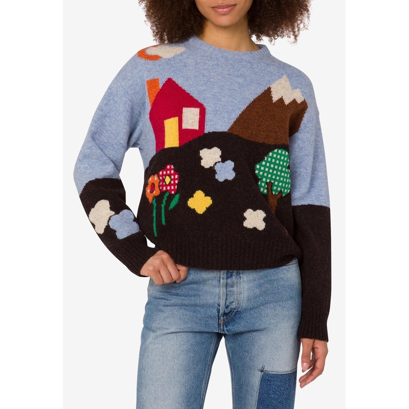 Archival Motif Shetland Wool Sweater Multicolor wrtwit_IT 40