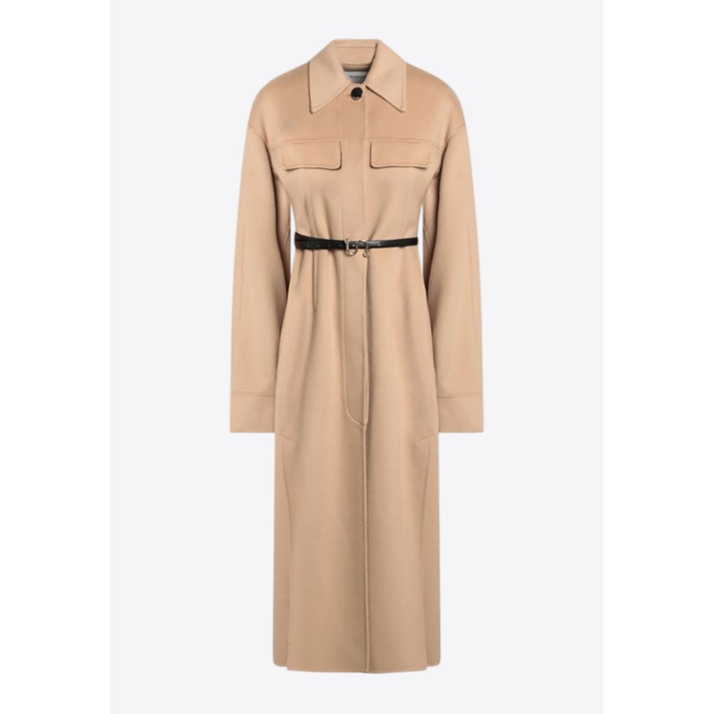 Olio Belted Wool Coat Camel wrtwit_IT 38