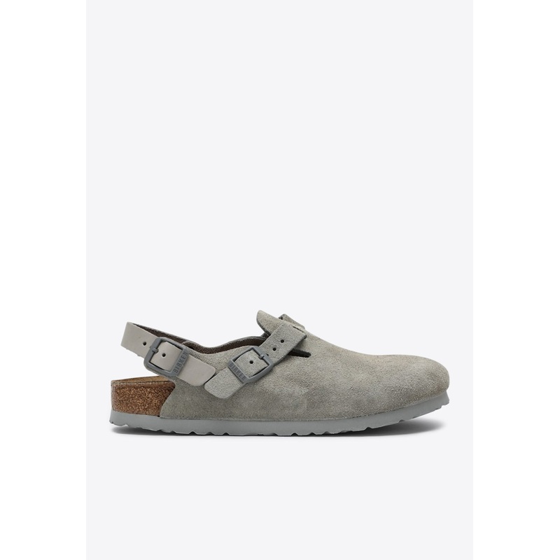 Tokio Suede Leather Clogs Gray mshoeseu_EU 40
