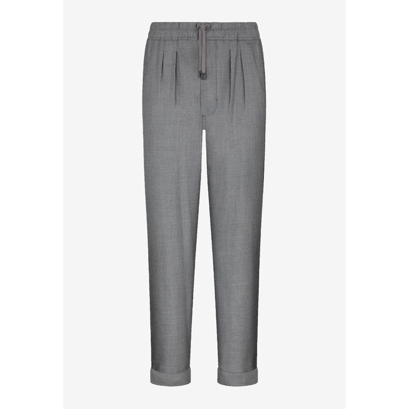 Yarn Dyed Silk Light Pant Gray mrtwbottoms_31