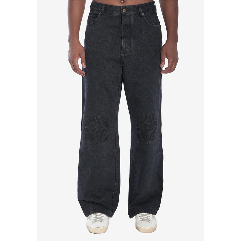 Anagram Wide-Leg Jeans Black mrtwit_IT 46