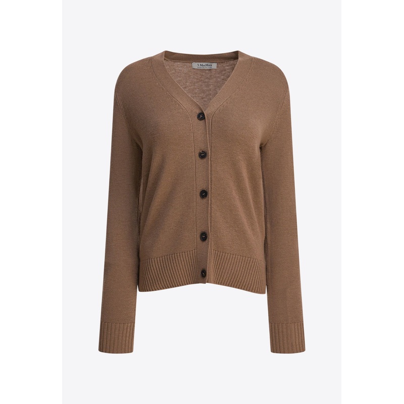 Apollo Wool Knit Cardigan Brown wrtwstd_S