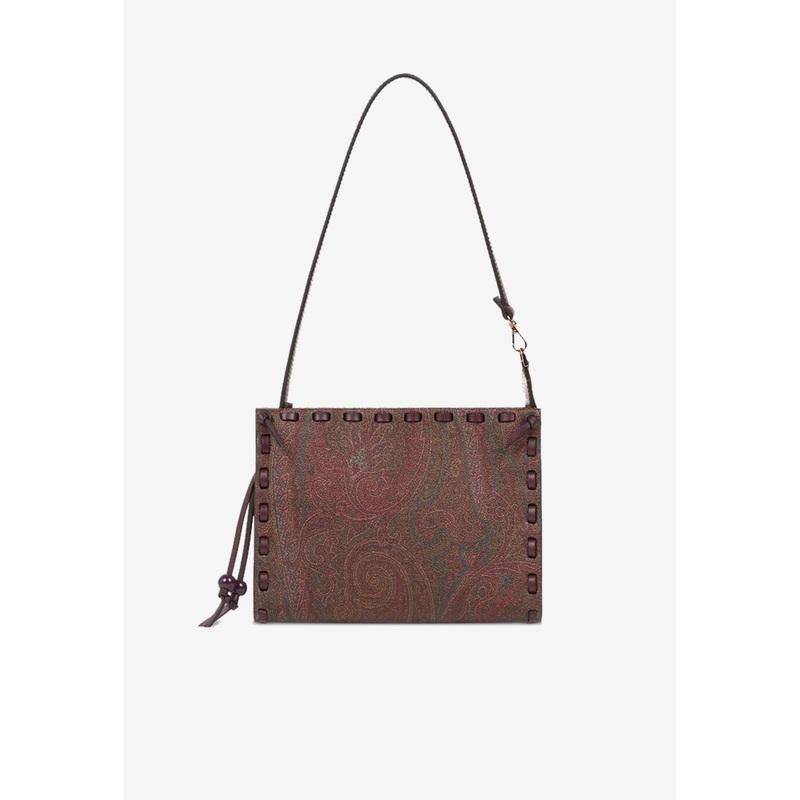 Arnica 1984 Paisley Jacquard Shoulder Bag Brown Onesize