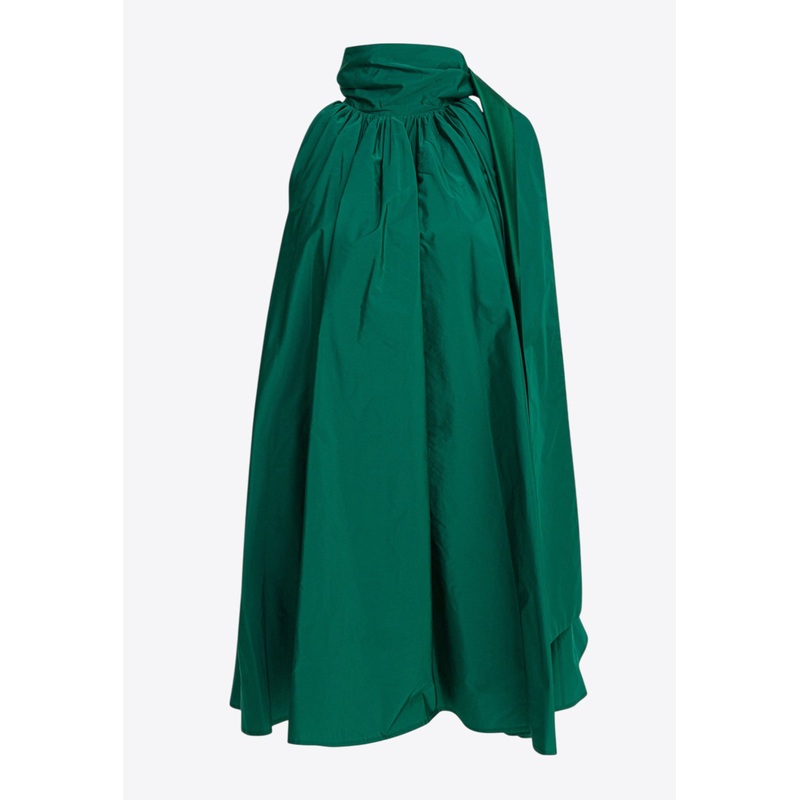 Beber Taffeta Flared Mini Dress Green wrtwit_IT 40