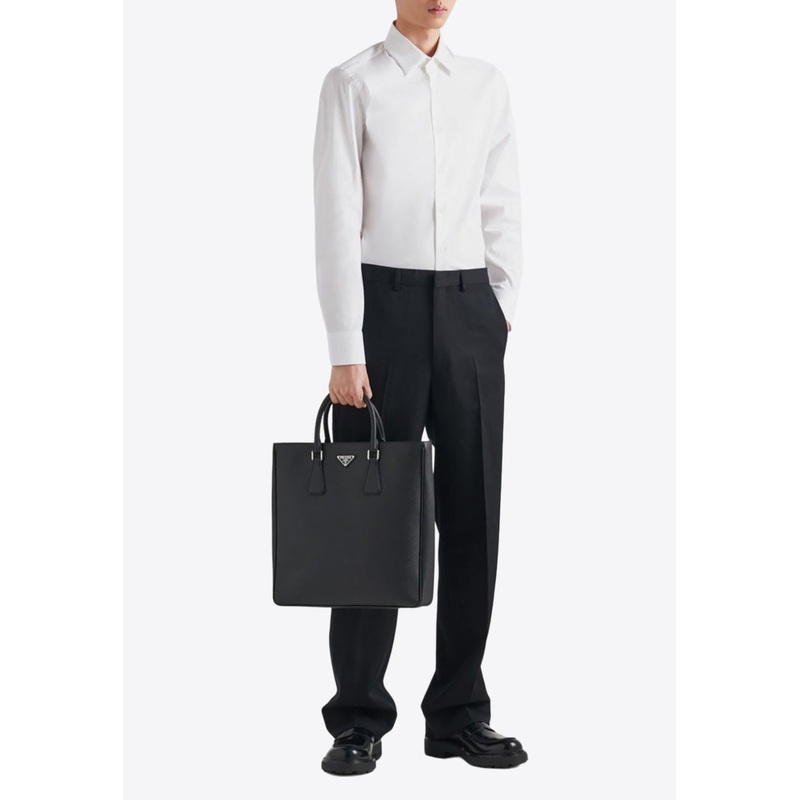 Classic Long-Sleeved Shirt White mrtwshirtseu_EU 40