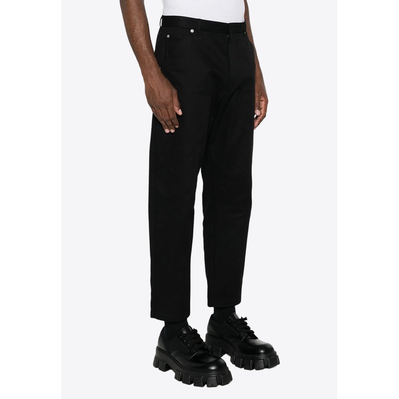 Triangle-Logo Tapered Jeans Black mrtwit_IT 44