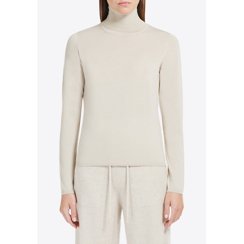 Veloce Cashmere High-Neck Sweater Beige wrtwstd_XS