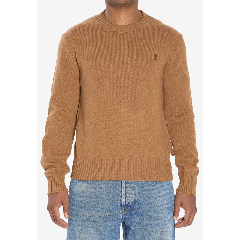 Ami De Coeur Cashmere Wool Sweater Brown mrtwstd_S