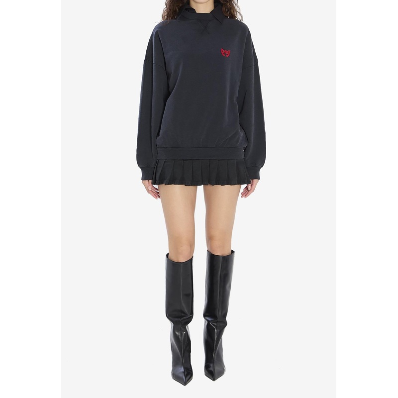 BB Logo Mini Sweater Dress Black wrtwstd_1