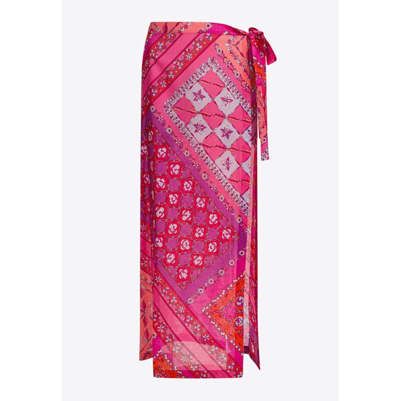 Festa Print Sarong Skirt Pink wrtwit_IT 40