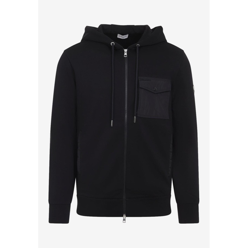 Zip-Up Hooded Sweatshirt Black mrtwstd_M