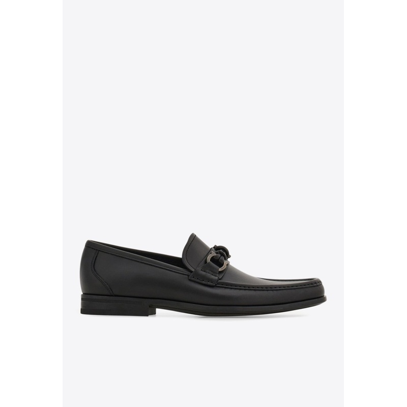 Alain Gancini Calf Leather Loafers Black mshoesus_US 6.5
