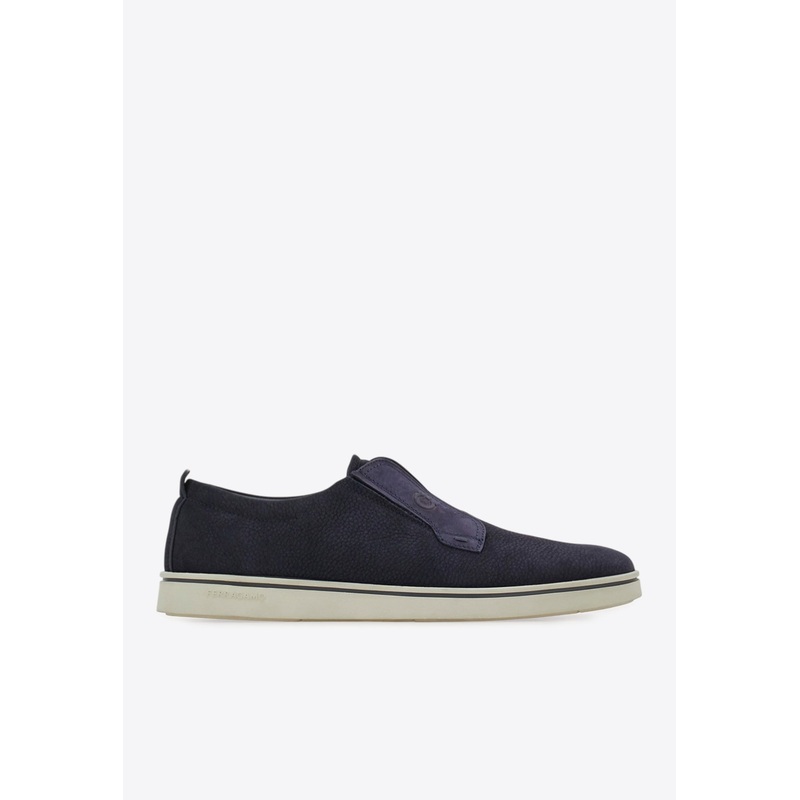 Alfie Suede Slip-On Sneakers Navy mshoesus_US 6