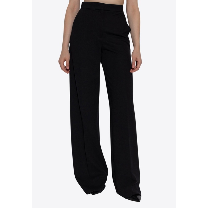 Biada Mid-Rise Wide Leg Pants Black wrtwit_IT 38