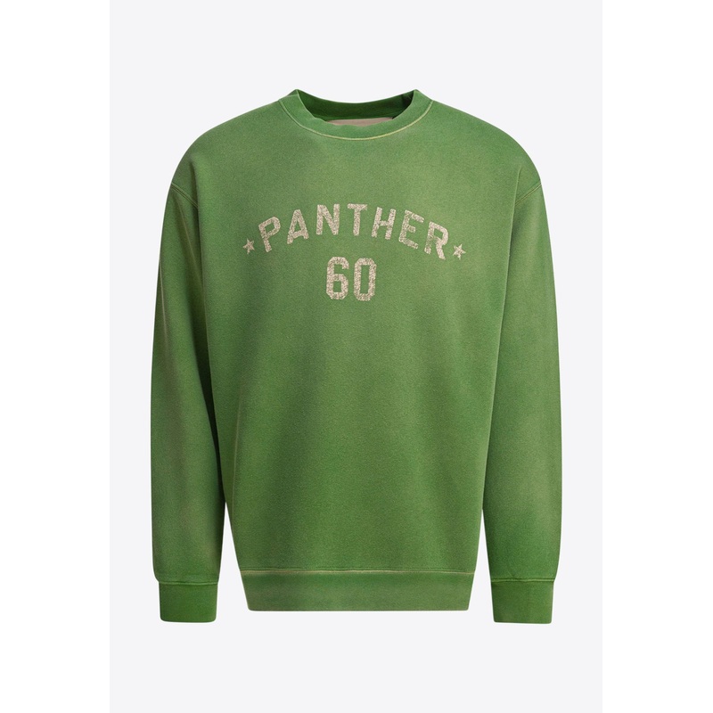 Chez Logo Print Sweatshirt Green mrtwstd_S