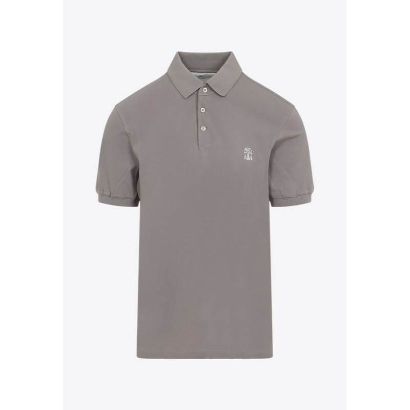 Corteccia Polo T-shirt Taupe mrtwstd_S