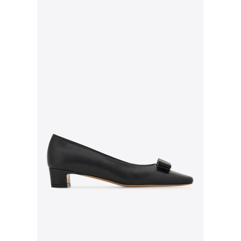 Rirri 30 Iconic Bow Nappa Leather Pumps Black wshoesus_US 6.5