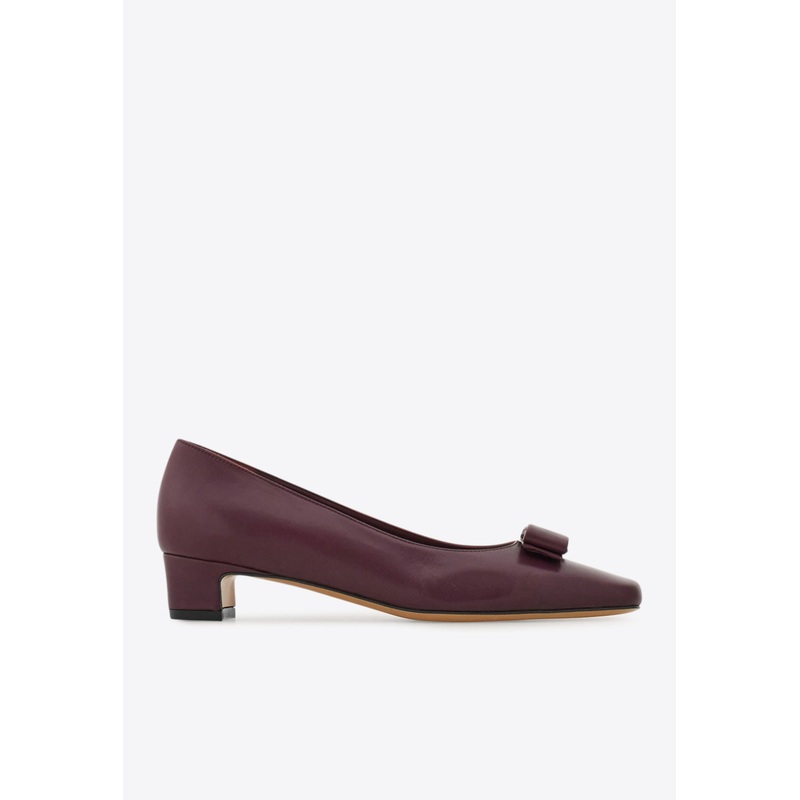 Rirri 30 Iconic Bow Nappa Leather Pumps Bordeaux wshoesus_US 5.5